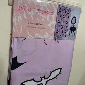 Betsey Johnson purple shower curtain